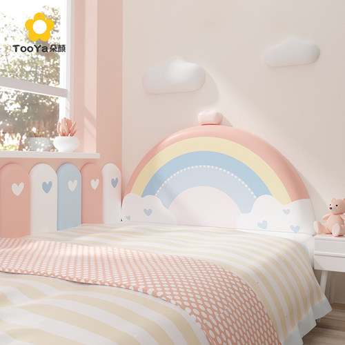 榻榻米墙围软包公主床头板靠背垫