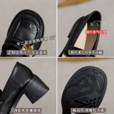 Высокая обувь для кожаной обуви, туфли, лоферы в английском стиле, из натуральной кожи