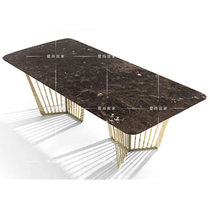 意式轻奢北欧大理石餐桌现代简约奢华长方形吃饭桌个性办公会议桌在类目 住宅家具, 桌类, 餐桌中 - 来自Buy2taobao.com提供专业的淘宝代购服务