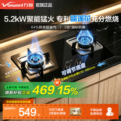 万和新品燃气灶家用厨房天然气煤气灶液化气官方旗舰店B9