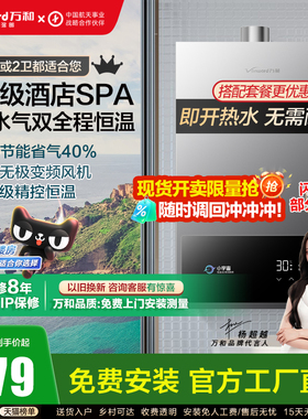 [以旧换新]万和燃气热水器家用天然气洗澡煤气液化气恒温A3系列