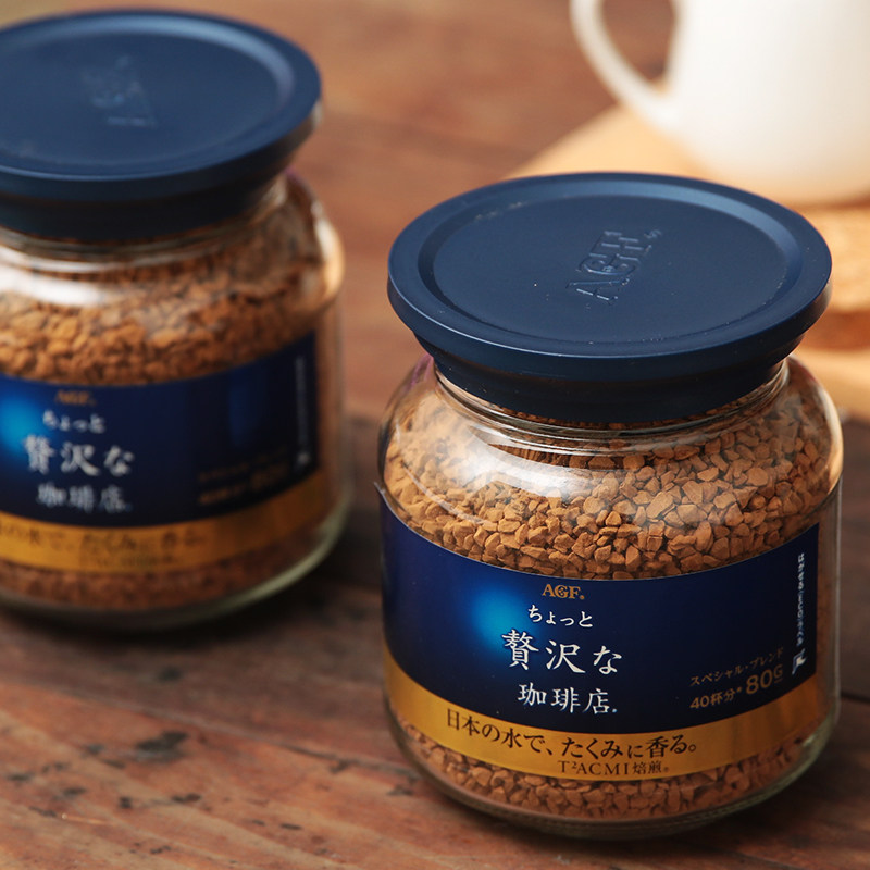 日本进口即冲咖啡AGF奢侈的咖啡店MAXIM速溶咖啡粉咖啡豆无糖蓝瓶|ruв категории кофе/хлопья/напиток, растворимый кофе/кофе/порошок, кофе/порошок, кофе - от Buy2taobao.com для оказания профессиональной услуги покупки агента Taobao