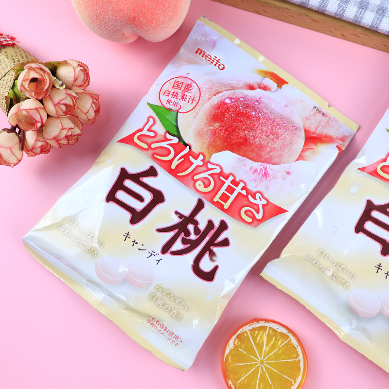 日本进口零食品 Meito名糖冈山白桃味糖果水蜜桃味水果硬糖喜糖79|ruв категории закуски/орехи/специальность, конфеты/желе/пудинг, конфеты - от Buy2taobao.com для оказания профессиональной услуги покупки агента Taobao