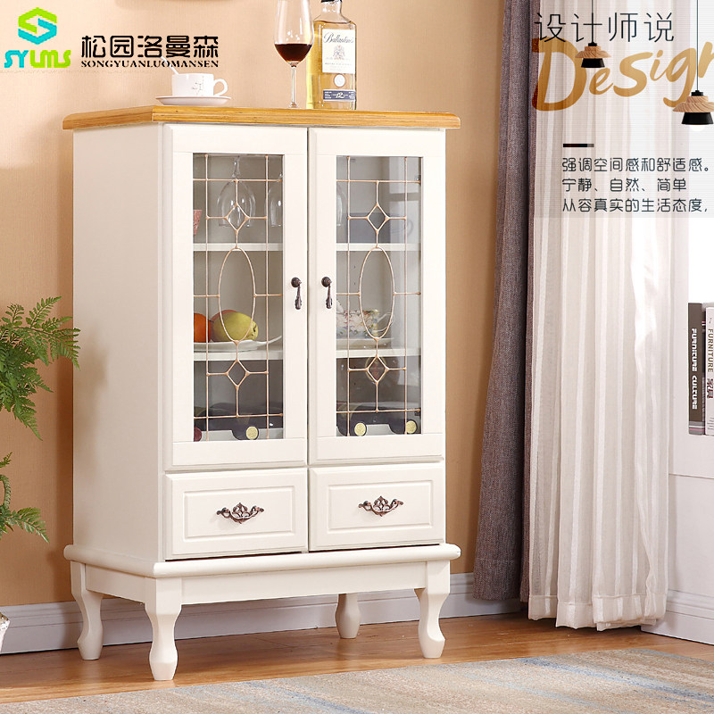 餐边柜实木欧式客厅酒柜多功能碗柜收纳柜餐厅柜玻璃门小酒柜包邮,住宅家具,酒柜,淘宝优惠券,粉丝福利购,淘宝优惠卷