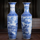 景德镇陶瓷仿古青花落地大花瓶家居客厅酒店宾馆开业乔迁摆件礼品