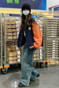 新品  已做货 搞品质撞色棒球服外套9125-P145控198图片
