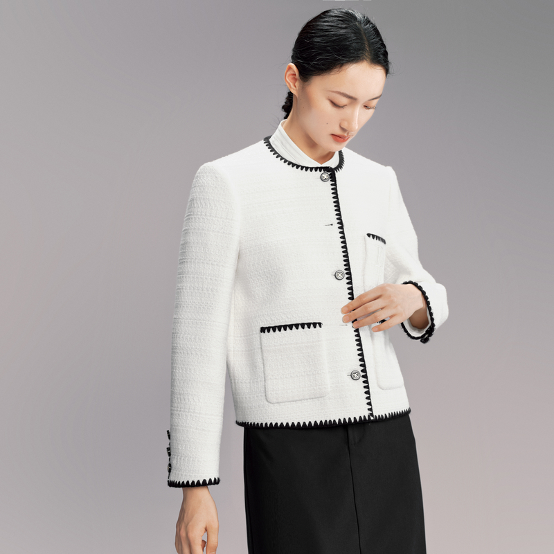 【商场同款】伊芙丽小香风气质短外套女2024秋季新款1F8310941