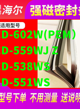 适用海尔BCD-602W(PEM） 559WJ Z 538WS 551WS冰箱密封条门封条圈