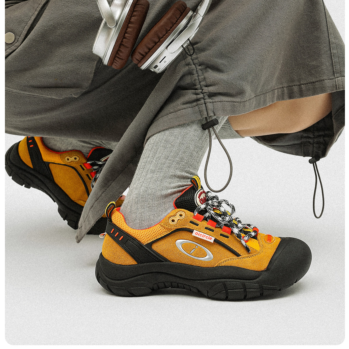 LAMMCAT丨2024秋季新款耐磨户外休闲运动鞋女厚底登山鞋女徒步鞋