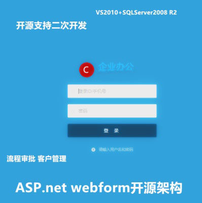 企业办公OA系统 ASP.NET源码进销存 财 审批工作流人力HR+CRM+ERP