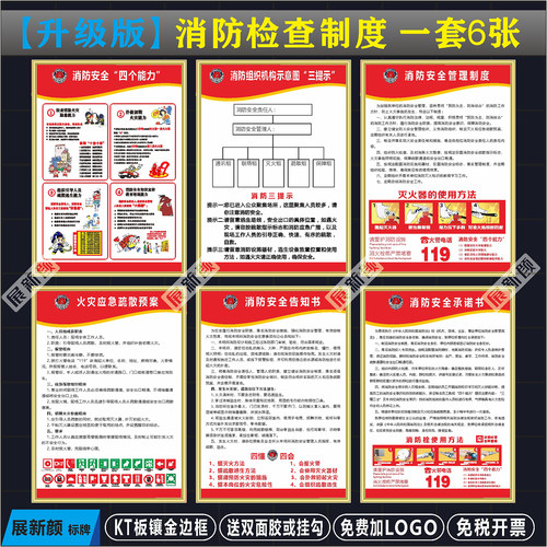 消防安全标识牌车间消防管理制度