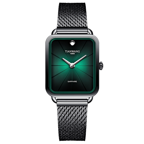 送学生送男生天王小方表绿盘手表中性石英手表31227实用生日礼物