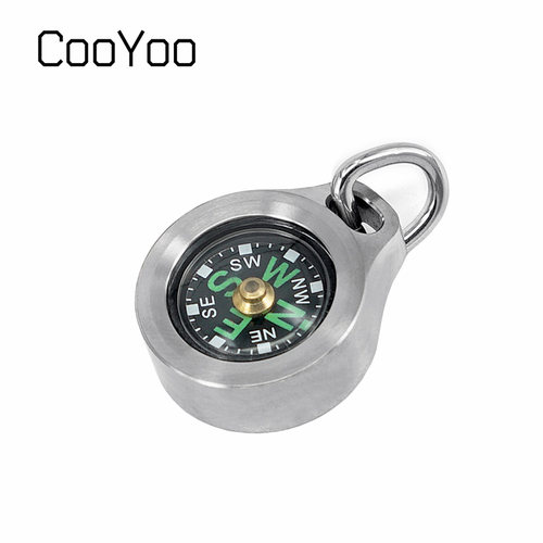 CooYoo CPS-1钛合金户外指南针 登山罗盘 指北针 夜光方向导航