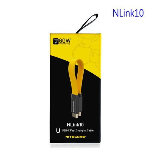 NITECORE奈特科尔Nlink10磁吸快充线USB-C接口短款充电线