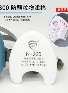 防尘口罩垫片过滤棉面罩滤芯配件