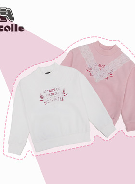 女童加绒小半高领套头卫衣 BELWK25227 12.25ZC