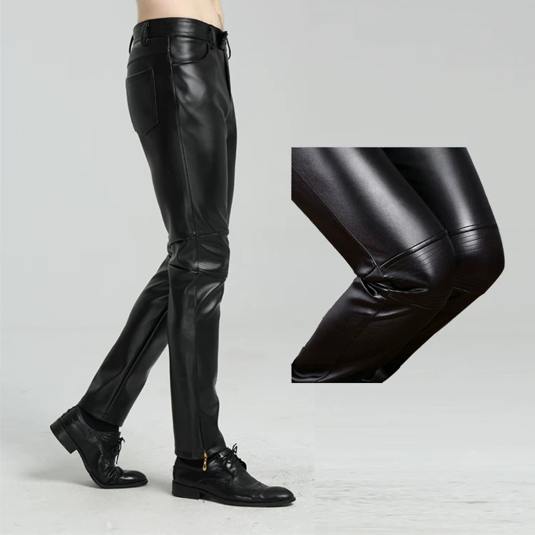 Men's demi-season windproof black trousers, new collection, Korean style