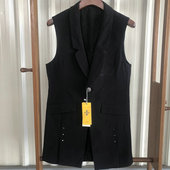 西服坎肩韩版 春秋款 百搭无袖 马夹潮款 马夹 中长款