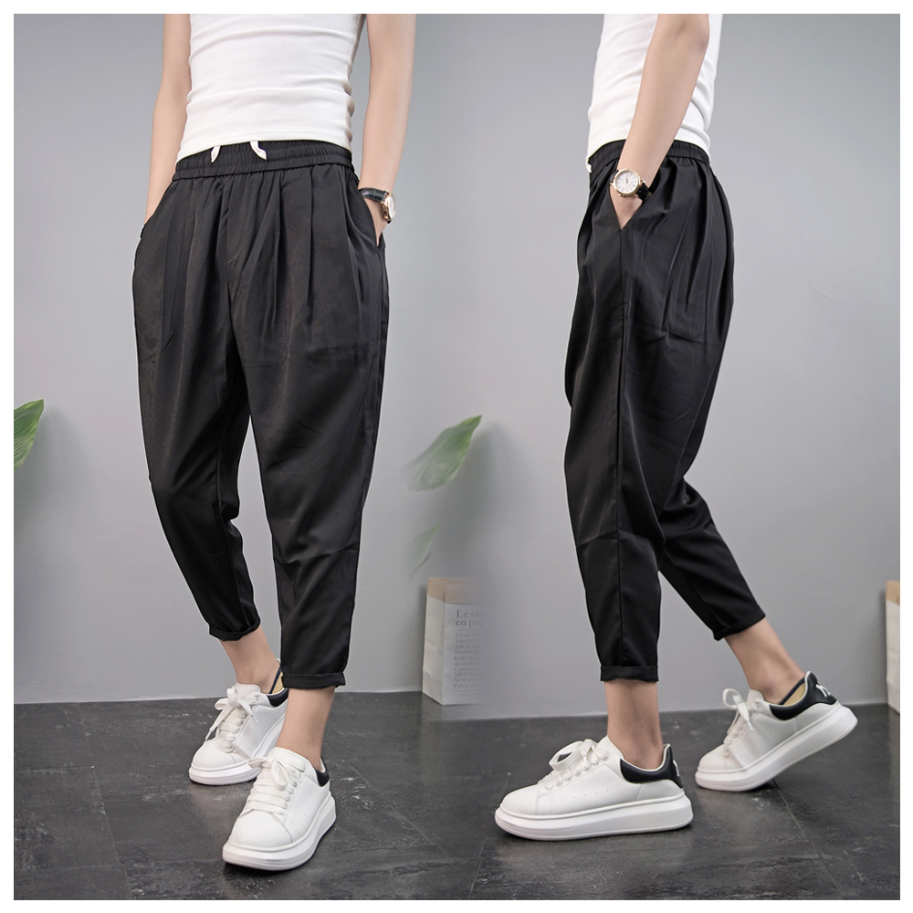 薄款运动精神小伙嘻哈休闲裤子