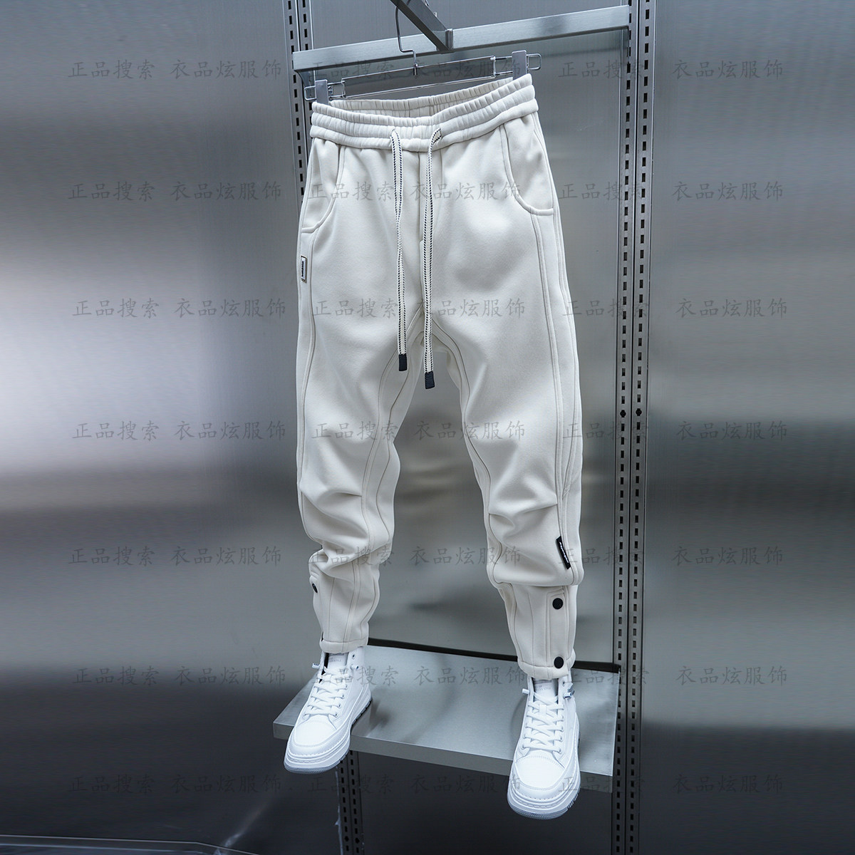 潮流男士运动休闲裤弹力松紧腰宽松哈伦裤时尚百搭小束脚长裤,男装,休闲裤,淘宝优惠券,粉丝福利购,淘宝优惠卷