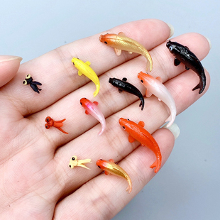 1/12分兵人场景配件ob11娃屋小鱼bjd仿真微缩金鱼迷你食玩模型gsc