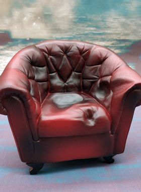 1/12兵人场景配件6寸可动人偶红色沙发模型figma素体shf手办mezco