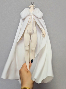 6分兵人BJD特六阿巳素体古风汉服毛领披风斗篷次元造物ob雏菊娃衣