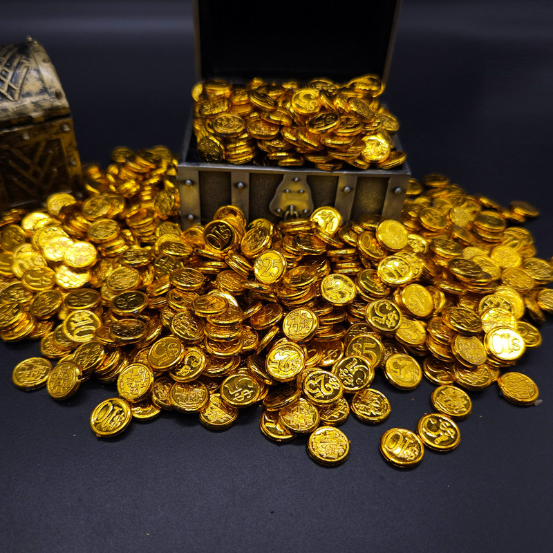 1/6兵人配件微缩金币海盗宝箱图片