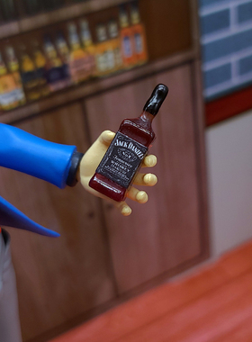 1/12分兵人场景配件figma洋酒shf酒瓶6寸人偶手办模型ob11道具bjd