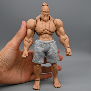 romankey大块头兵人壮素体布衣配件1/12可动人偶衣服孔子运动短裤