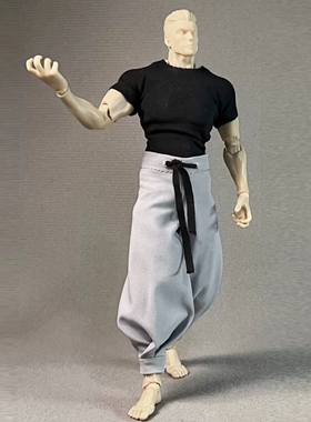 romankey x cowl男素体1/12手办兵人衣服裤子紧身T恤cos伏黑甚尔