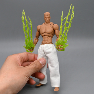 1/12兵人场景配件mezco洛基火焰特效件6寸shf机娘素体手办改件ML