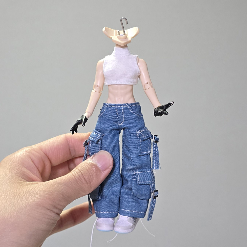 12分阿巳3.0北冥体bjd素体牛仔裤