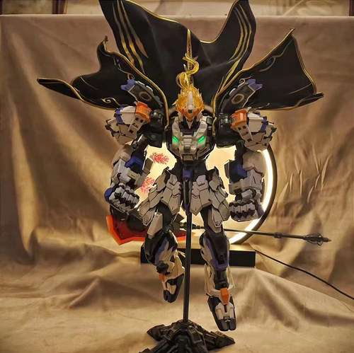 国创机甲模型白虎毛领披风