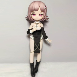 12分娃衣ob11明月体出逃体修女服bjd娃娃素体衣服配件女仆风制服
