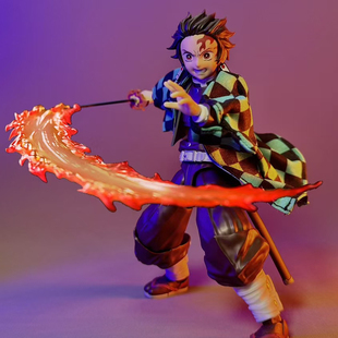 SHF鬼灭之刃灶门炭治郎衣服figma和服羽织diy布衣披风配件BUZZmod