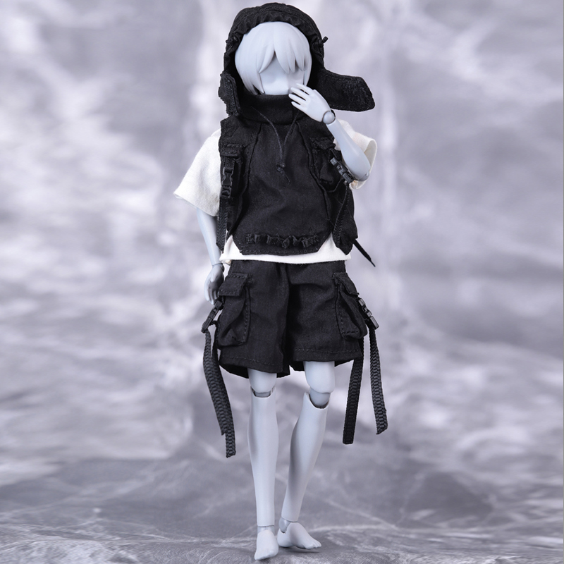 1/12可动素体兵人衣服配件工装裤