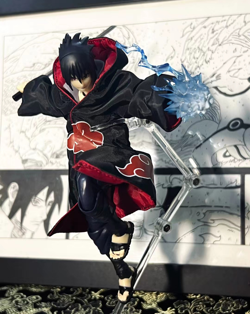 shf火影宇智波佐助忍者晓袍外套