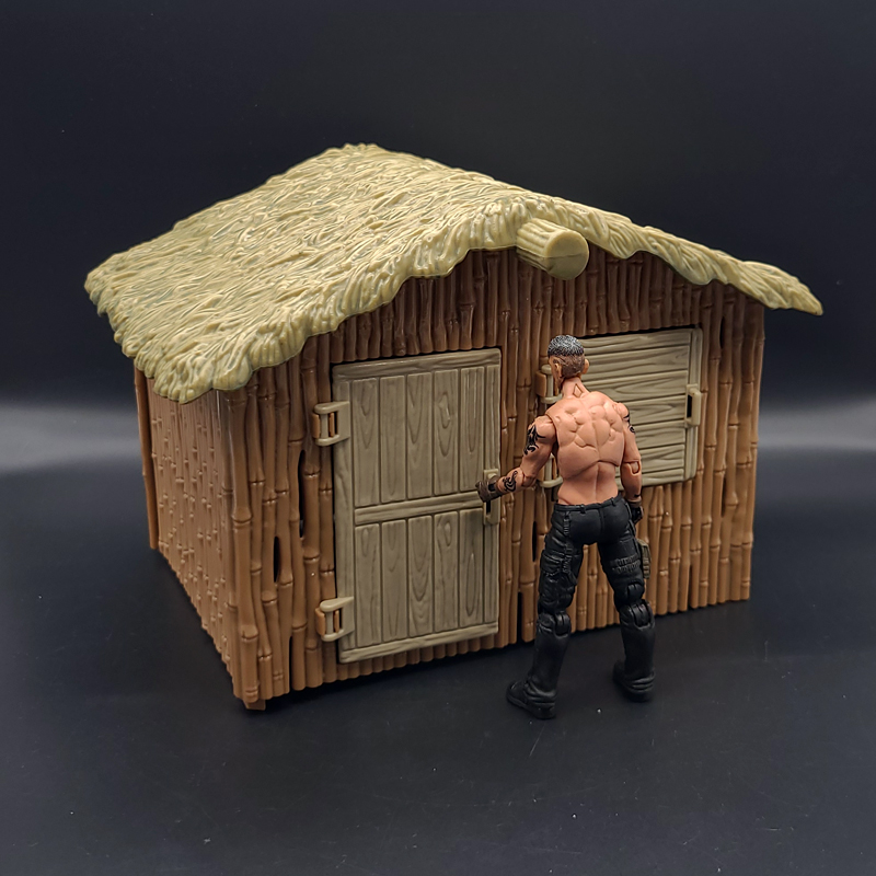 1/18兵人配件bfs木屋房子场景