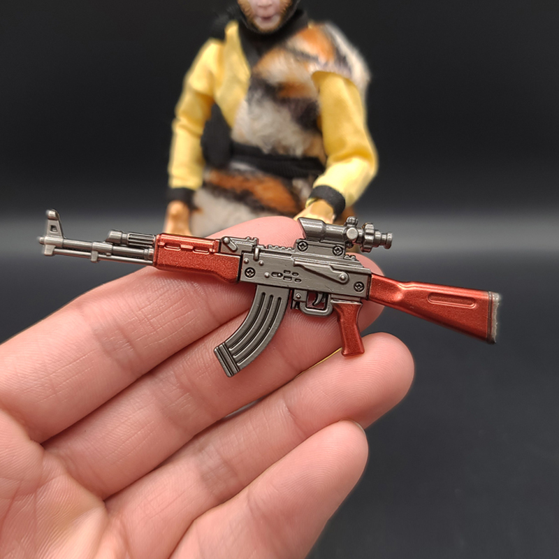 1/12兵人配件ak47突击步枪模型手办6寸人偶figma机娘微缩武器道具-封面