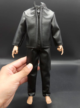 1/6兵人配件ht皮衣皮裤衣服套装