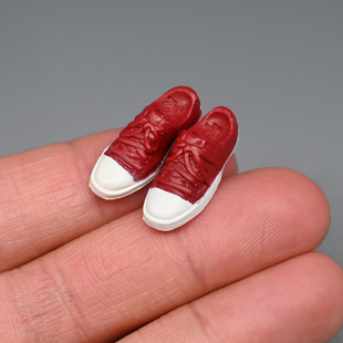 1/12兵人衣服配件figma板鞋帆布鞋6寸蜗之壳女素体机娘鞋子改件