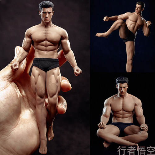 1/12兵人包胶肌肉素体手办模型