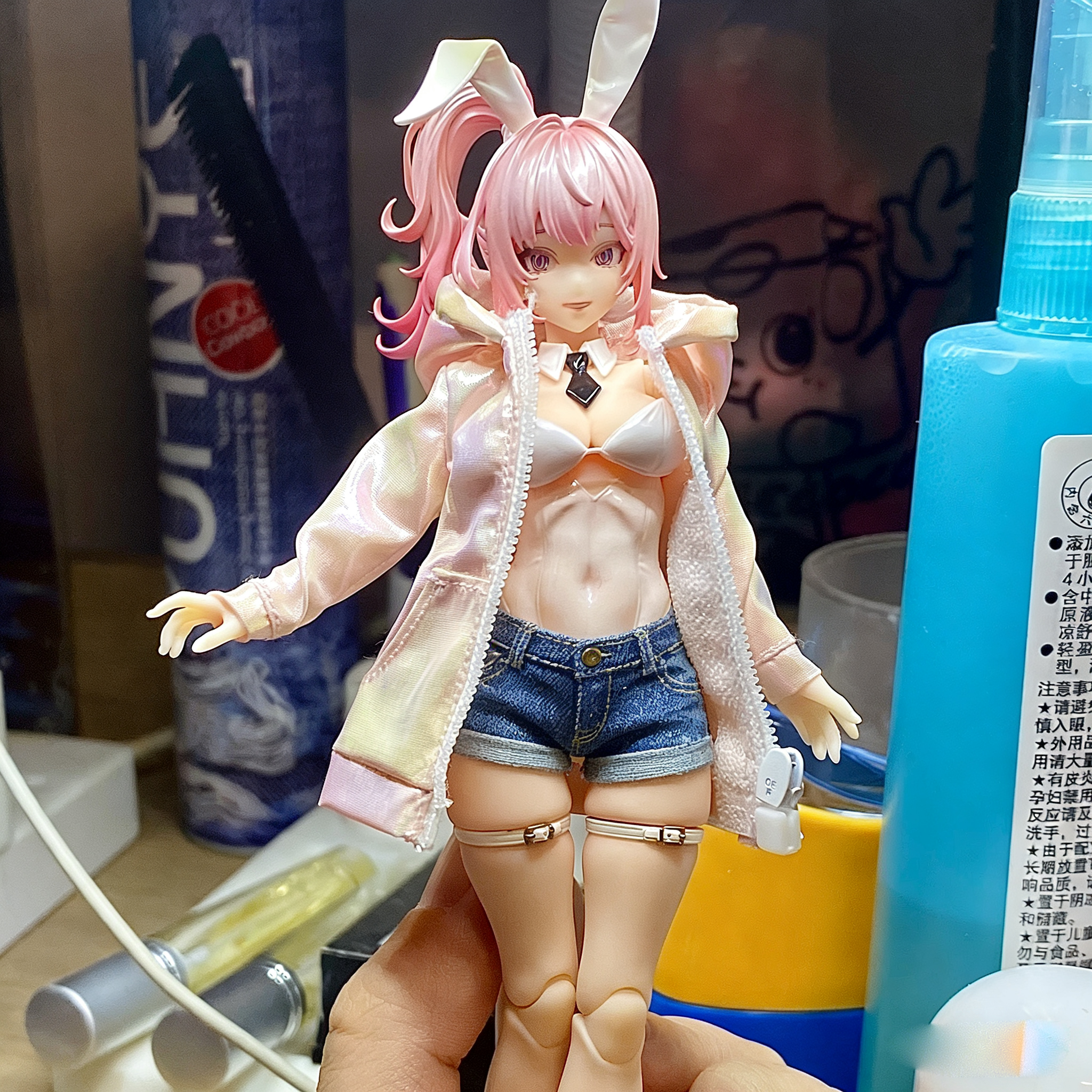 1/12兵人衣服6寸女素体防晒衫