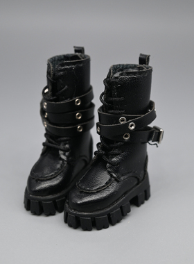 阿巳3妖精体鞋子bjd娃娃素体12分娃衣配件马丁靴娃鞋靴子皮靴ob24