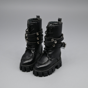 阿巳3妖精体鞋子bjd娃娃素体12分娃衣配件马丁靴娃鞋靴子皮靴ob24