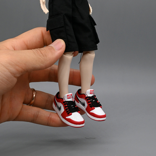 8分北冥体扎克事件娃衣鞋子配件bjd素体娃鞋空心低帮板鞋运动鞋ob