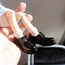 子娃鞋 12分ob11妖精体D男D妹学生鞋 bjd素体娃衣鞋 空心鞋 jk小皮鞋