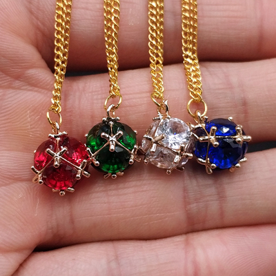 1/6分兵人配件ph首饰钻石项链tbl素体模型女人偶红宝石bjd绿吊坠