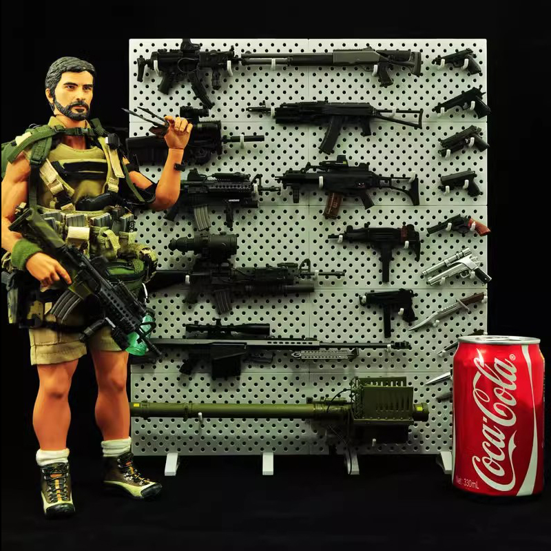 16兵人场景配件军事可扩展枪架